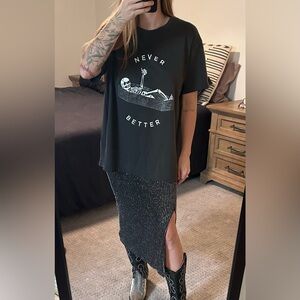 Black Graphic Tee - Never Better